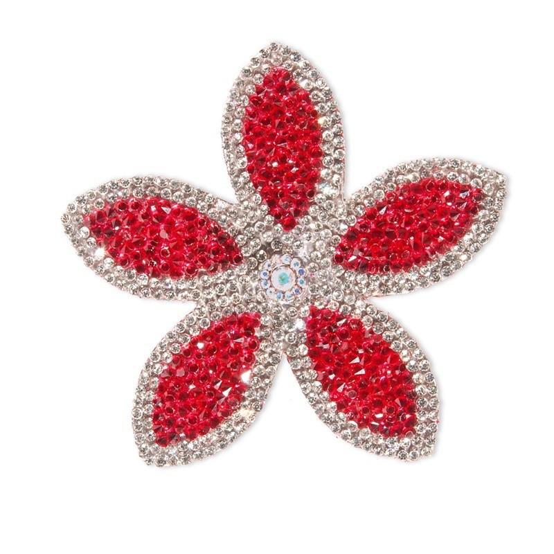 TRANSFER FLOR ROJO/PLATA