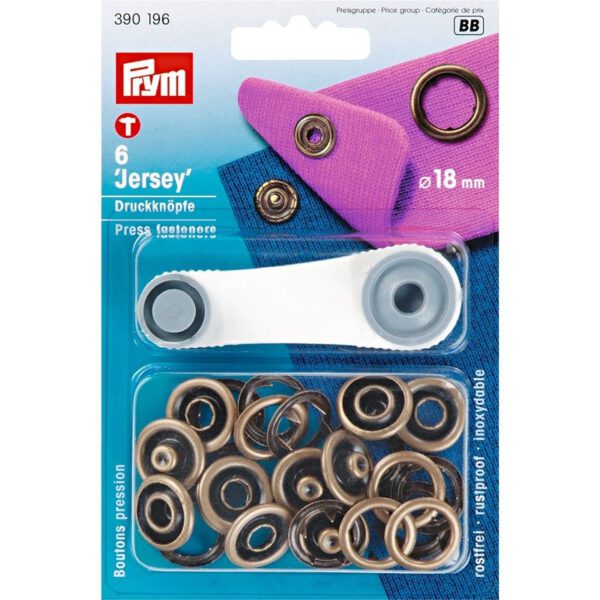 BOTONES DE PRESION ORO VIEJO 18MM 390196