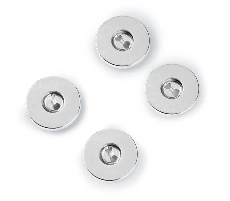 BOTONES MAGNETICOS PLATA 416470