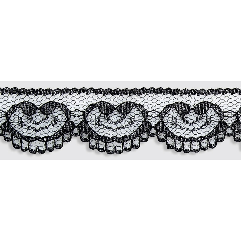 PUNTILLA LENCERIA NEGRO 22MM 918 983 (BS)