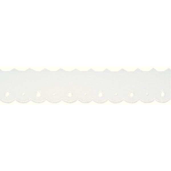 ENCAJE BORDADO BLANCO 25MM 918 958 (BS)