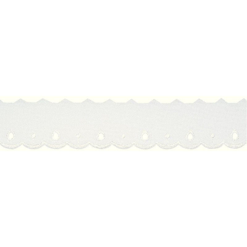 ENCAJE BORDADO BLANCO 25MM 918 958 (BS)