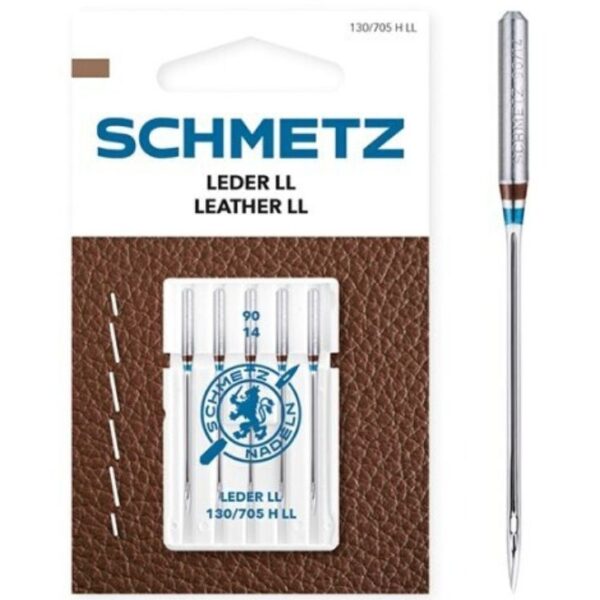 agujas schmetz leather para cuero piel y polipiel