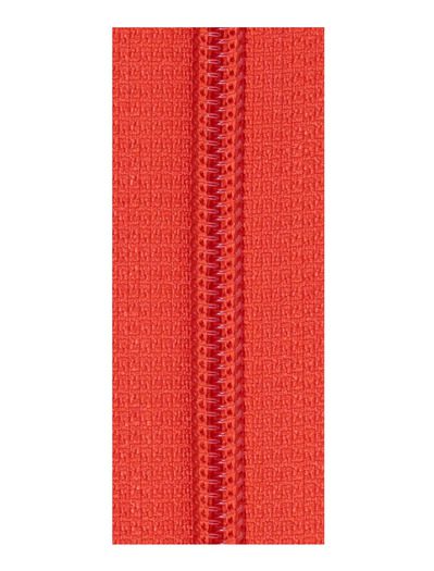 cremallera de espiral cerrada color coral