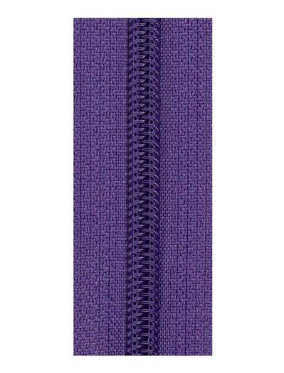 cremallera de espiral cerrada color morado