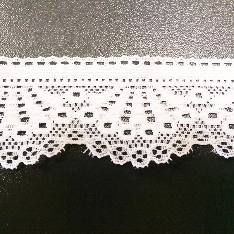 PUNTILLA ELÁSTICA 30mm BLANCA LY117999 (WF)