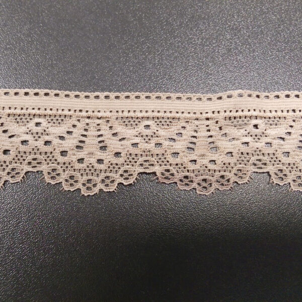 PUNTILLA ELÁSTICA 30mm BEIGE LY117999 (WF)