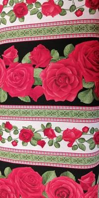 TELA DE ROSAS ROJAS