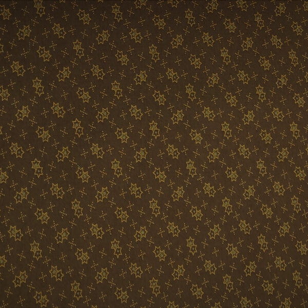TELA MARRÓN CON ESTRELLAS 0109