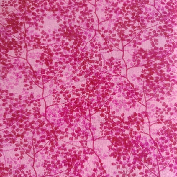 TELA FLORES FONDO ROSA 0276