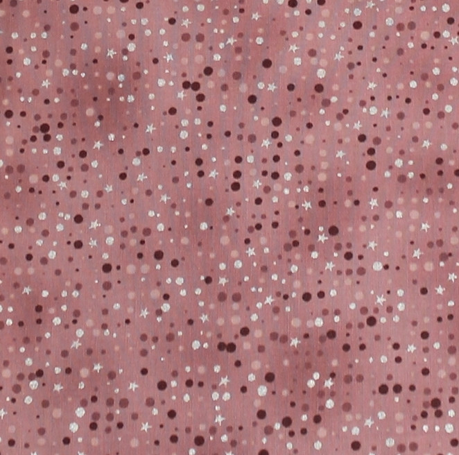 TELA TOPOS Y ESTRELLAS ROSA 0307