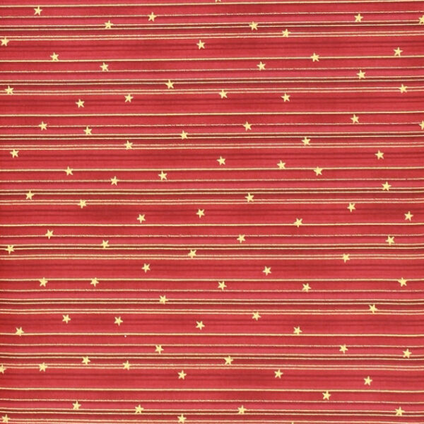 TELA RAYAS Y ESTRELLAS GRANATE 0304