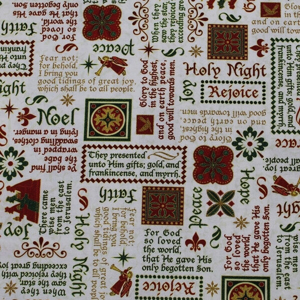 TELA NAVIDAD FONDO BLANCO 0292