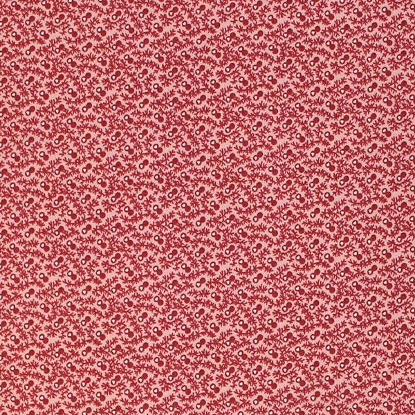 TELA MOTIVOS GRANATES SOBRE ROSA 0322