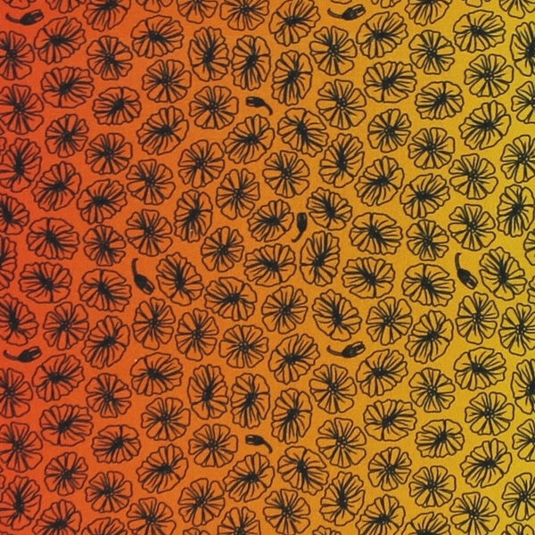 TELA FLORES SOBRE BASE DE COLORES 0353