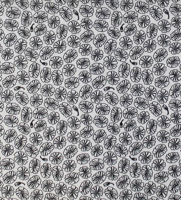 TELA FLORES SOBRE BASE BLANCA 0354