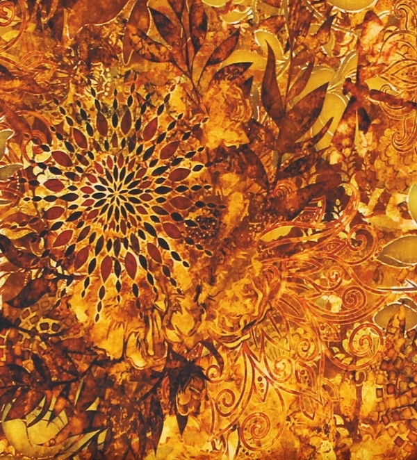 TELA ESTAMPADA TONOS NARANJAS 0411