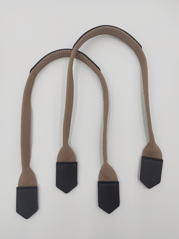 ASA TEJIDO TRENZADO Y PIEL AZUL MARINO C9214H