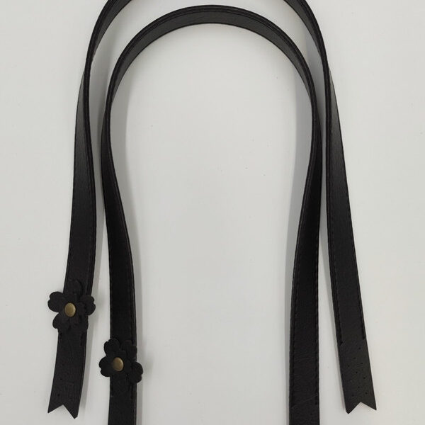 ASAS CUERO SINTÉTICO FLOR NEGRA C12073A