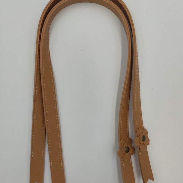 ASAS CUERO SINTÉTICO FLOR MARRÓN CLARO C12073H