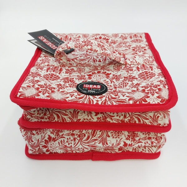 Clasificador rojo floral