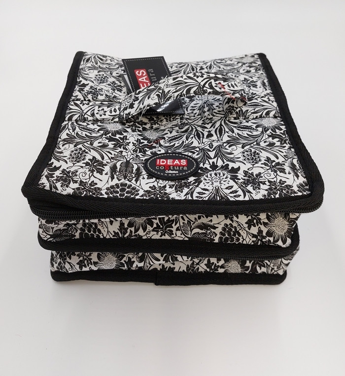 Clasificador negro floral