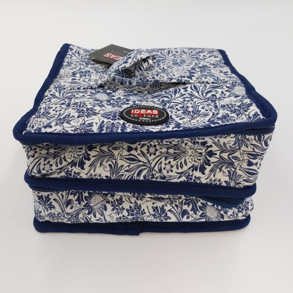 Clasificador azul floral