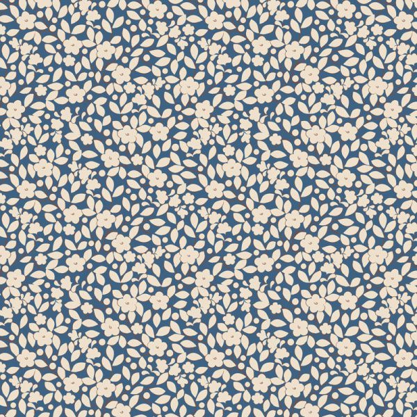 Tela Tilda floral blue Avery 130126