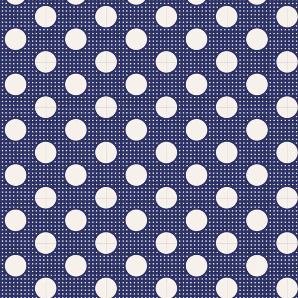 Tela Tilda lunares night blue Medium Dots 130026