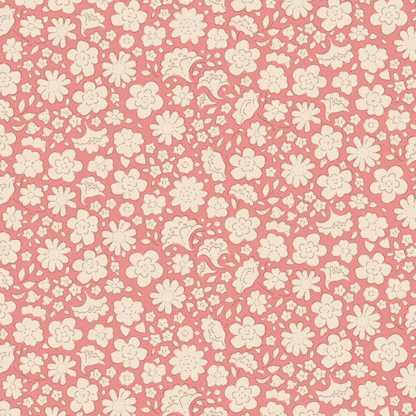 Tela Tilda Carla Pink floral 130118