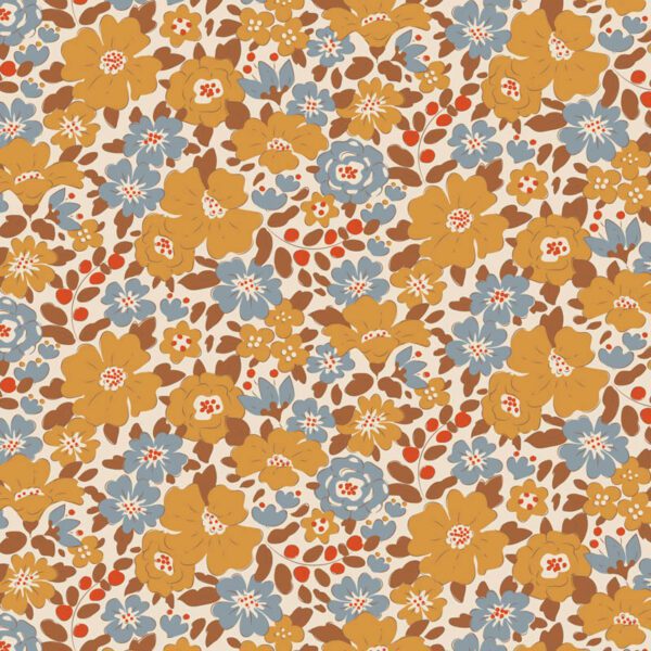 Tela Tilda Harper Saffron floral 130142
