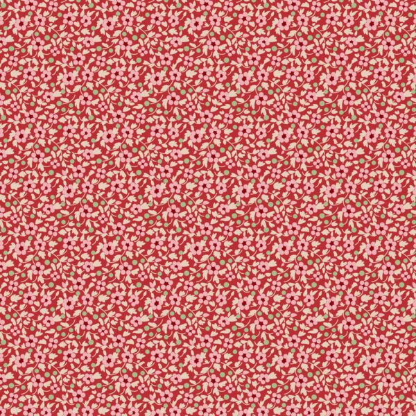 Tela Tilda Brie Red floral 130149