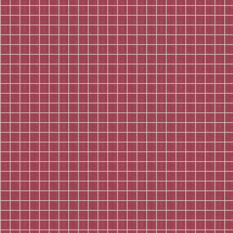 Tela Tilda Plaid Burgundy cuadros burdeos 160086