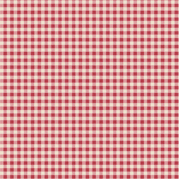Tela Tilda Gingham Red cuadro vichy rojo 160087