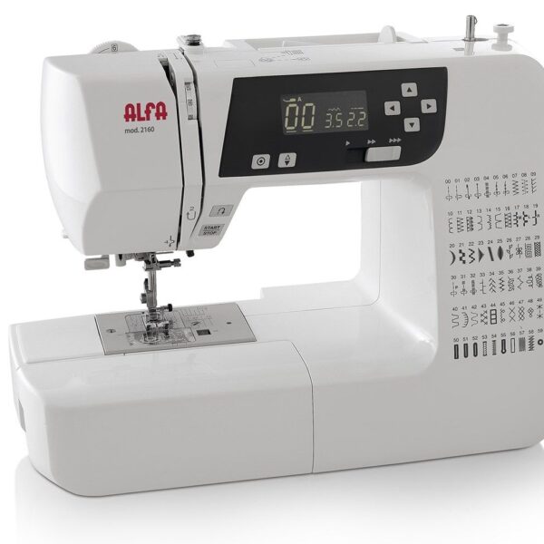 Máquina de coser Alfa 2160 electrónica vista frontal
