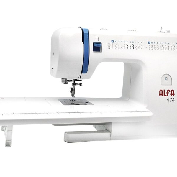 Máquina de coser Alfa 474 con mesa extensible