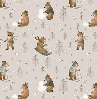 tela infantil conejitos del bosque