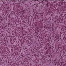 tela batik rosas malva