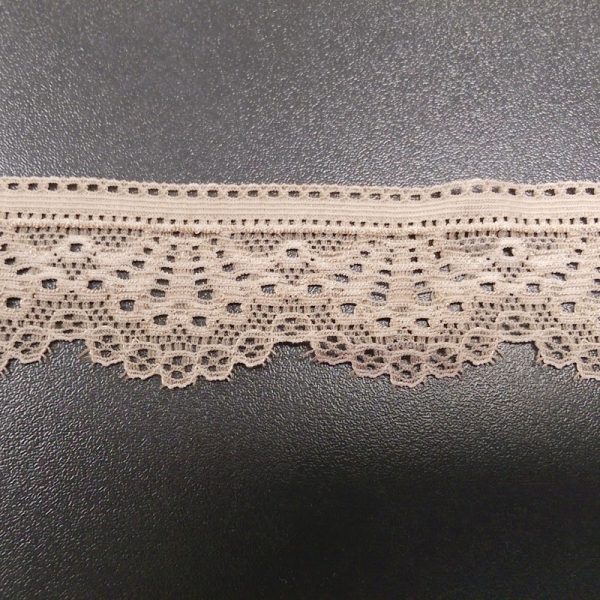 PUNTILLA ELÁSTICA 30mm BEIGE LY117999 (WF)