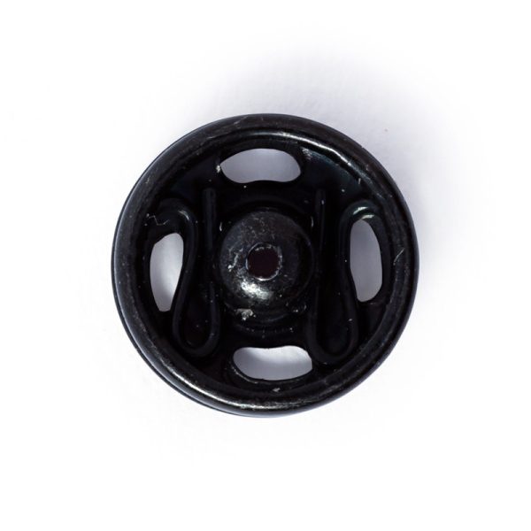 BROCHE DE PRESIÓN LATÓN 7MM NEGRO 341162
