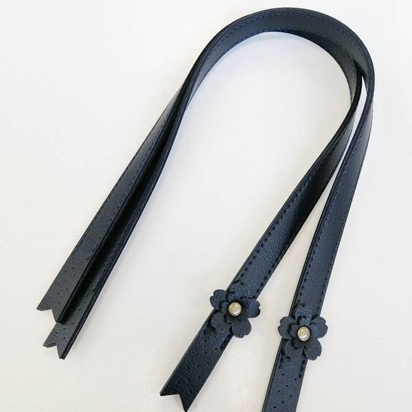 ASAS CUERO SINTÉTICO FLOR AZUL C12073H