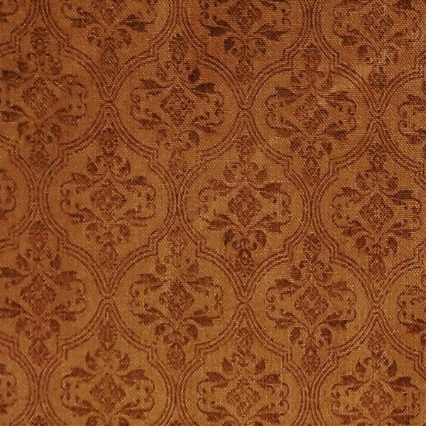TELA MARRÓN CON ESTAMPADOS 0111