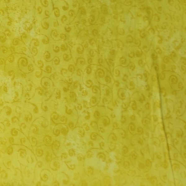 TELA AMARILLA FLORAL 0133