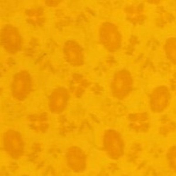 TELA AMARILLA CON FLORES 0134