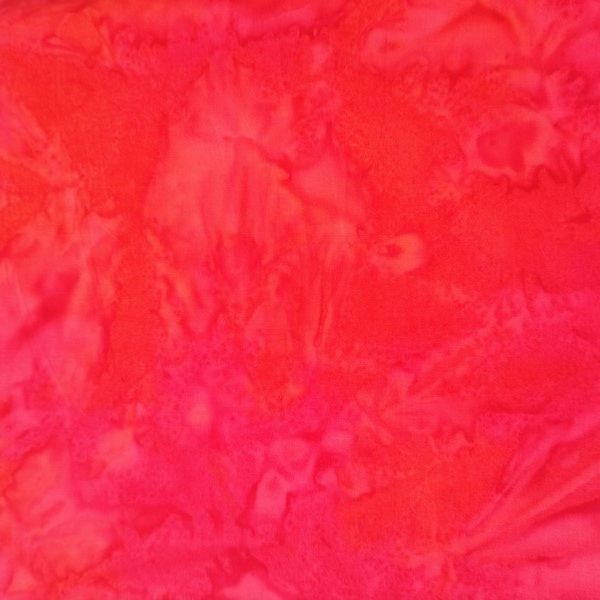 TELA BATIK ROSA CON TONOS NARANJAS 9