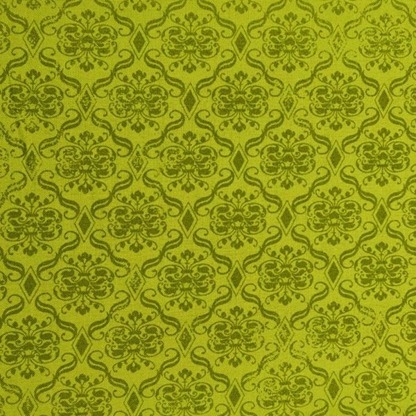 TELA VERDE ESTAMPADA 0202