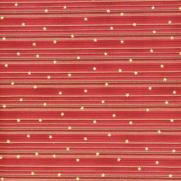 TELA RAYAS Y ESTRELLAS GRANATE 0304