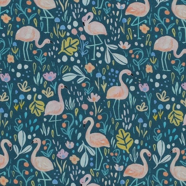 TELA ESTAMPADO DE FLAMENCOS 0327