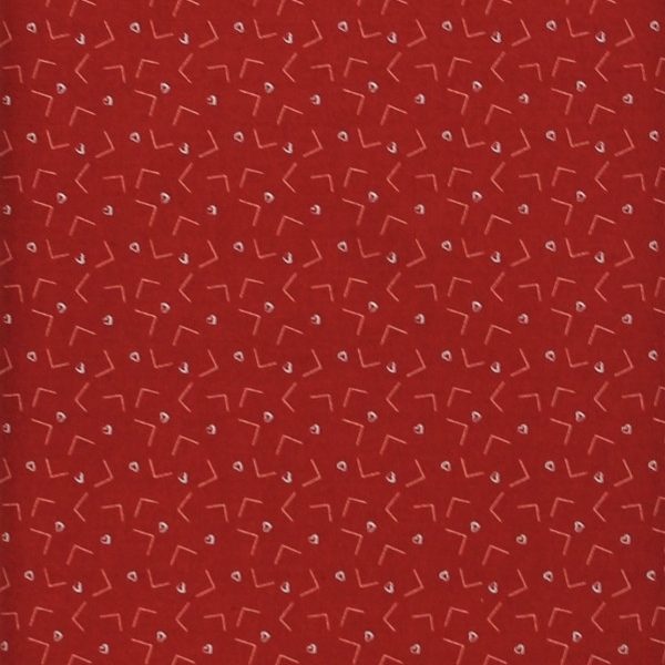 TELA CORAZONES FONDO GRANATE 0324