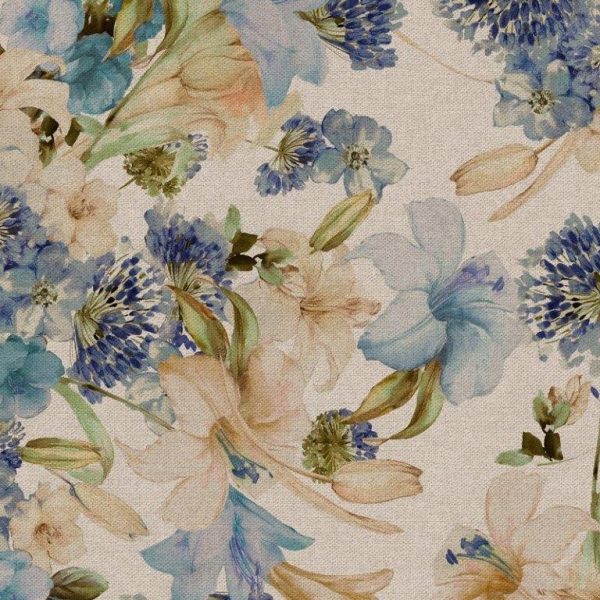 TELA DE LONETA DE FLORES 0289